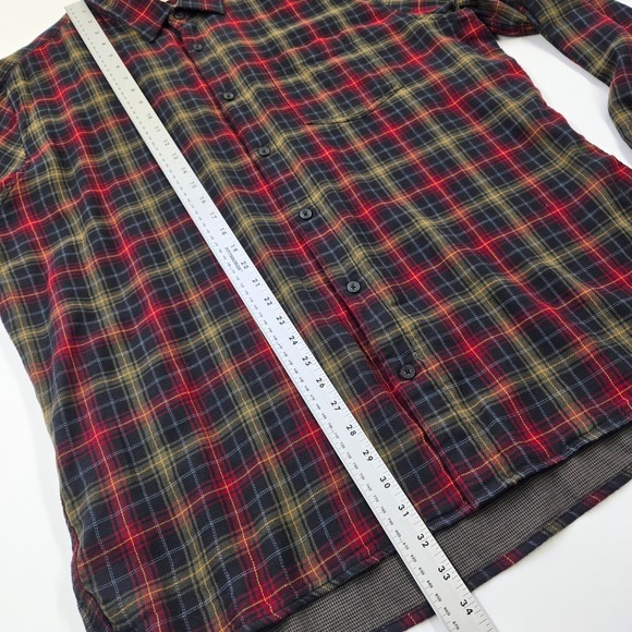 Carbon2Cobalt Mens XXL 2XL Flannel Shirt Plaid Long Sleeve Button Up Christmas - Picture 6 of 6